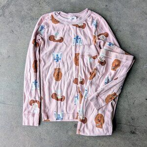 Hanna Andersson x Star Wars Pink Spring Long John Pajamas size 8